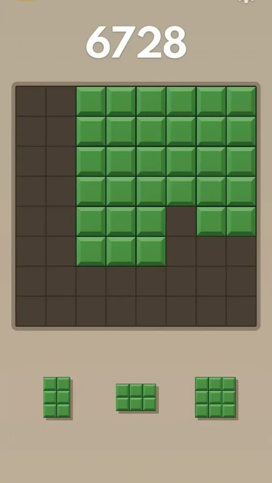 Block Blast solver analyzing a game board